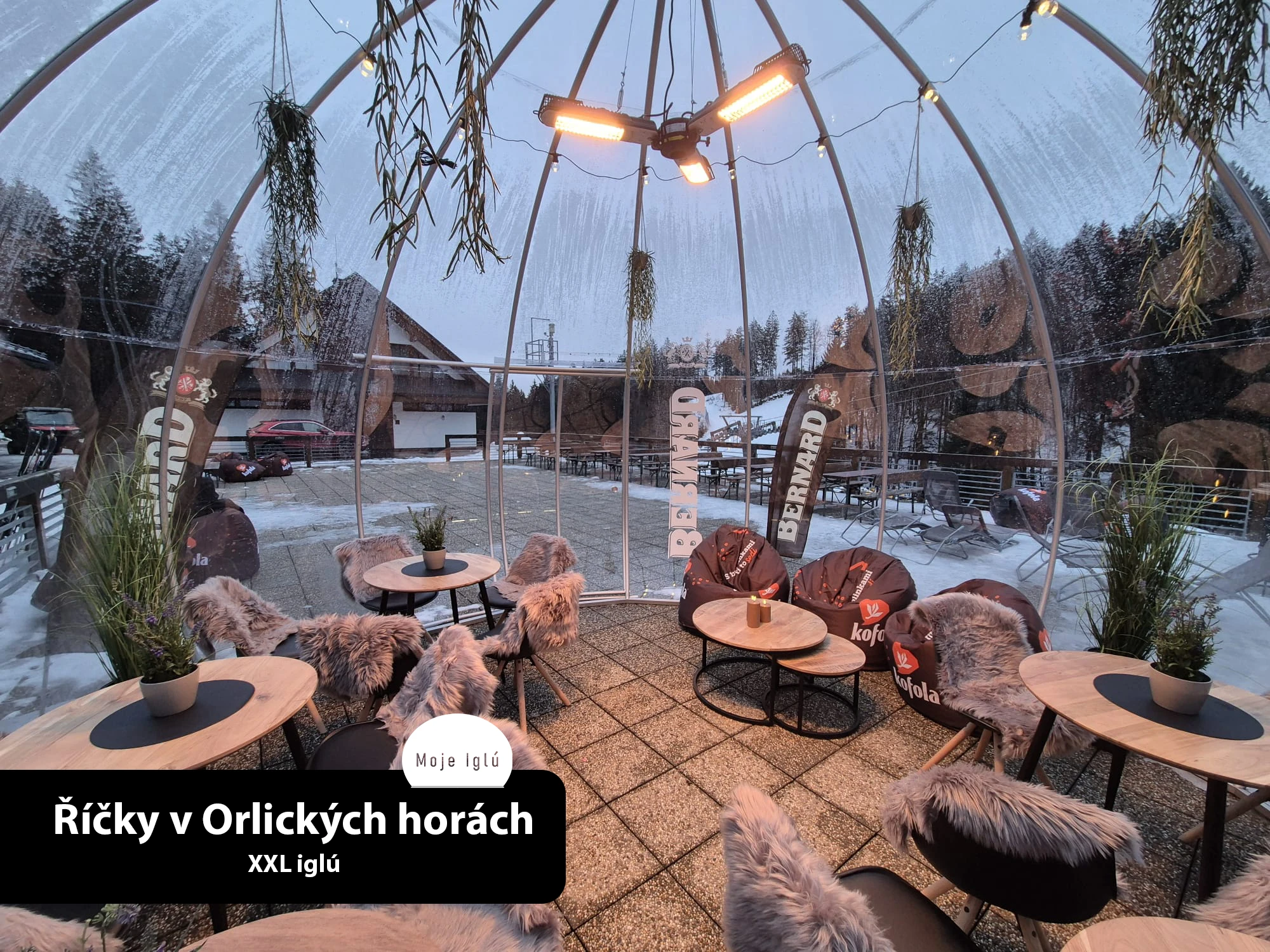 zastřešení terasy restaurace Iglu XXL Mojeiglu.cz